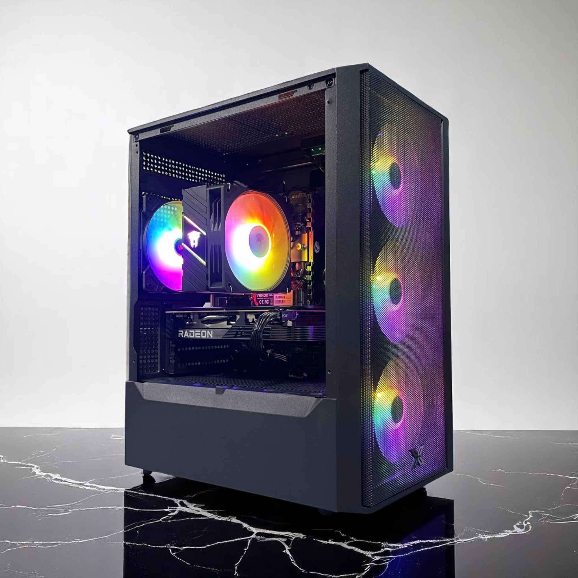 PC Gaming HMPC Radeon Storm | Intel Core I5 12400F\ RX 6600 8GB\ H610 \ RAM 16GB\ SSD 512GB